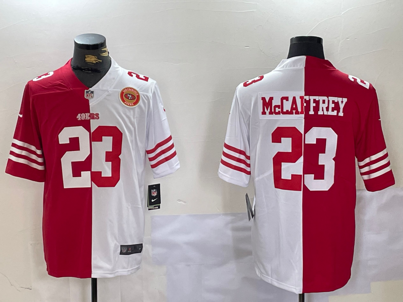 Men San Francisco 49ers #23 Mccaffrey red 2025 Nike Limited NFL Jersey style 2->san francisco 49ers->NFL Jersey